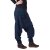 Vishes Fleece Haremshose warme Hose Winterhose Goa blau