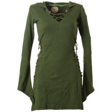 Vishes Elfenkleid mit Zipfelkapuze und Bändern zum...