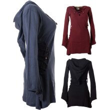 Vishes Elfenkleid mit Zipfelkapuze und Bändern zum...