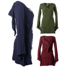 Vishes Elfenkleid mit Zipfelkapuze und Bändern zum...