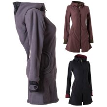 Vishes Warmer Elfen Kurzmantel mit Zipfelkapuze grau 34
