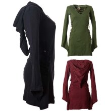 Vishes Elfenkleid mit Zipfelkapuze und Bändern zum...