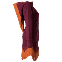 Vishes Jacke Zipfelkapuze Larp Mantel rot-orange 38