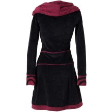 Vishes warmes Kleid Tunika Minikleid Samtshirt Hoody...