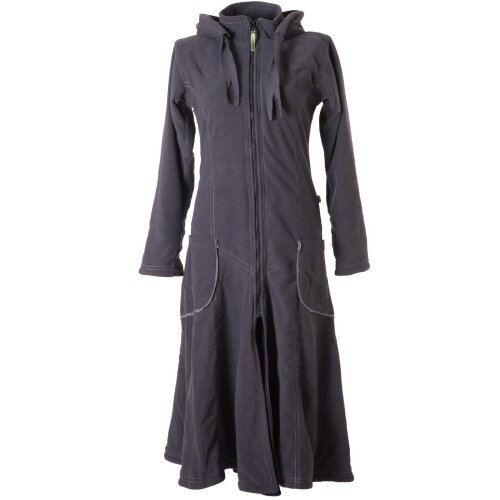 Vishes warmer Wintermantel Fleece Mantel Larp grau 48