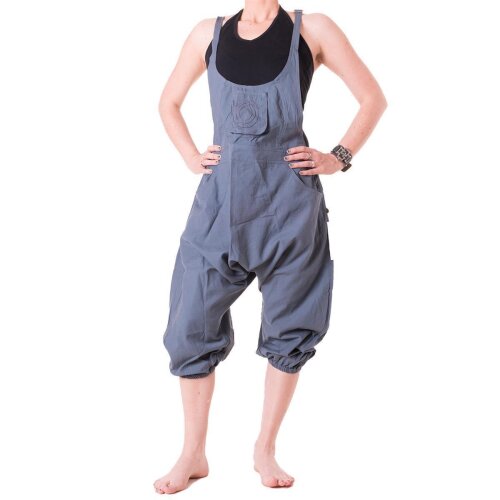 Vishes Latzhose 3/4 Haremshose Sommerhose grau 46