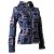 Vishes Jacke bestickt Patchwork Jacke Zipfelkapuze grau-schwarz 34