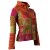 Vishes Jacke bestickt Patchwork Jacke Zipfelkapuze dunkelpink-olive 46
