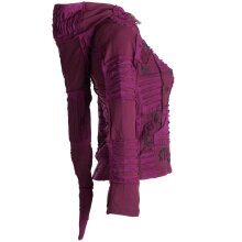 Vishes Jacke bestickt Patchwork Jacke Zipfelkapuze...