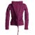 Vishes Jacke bestickt Patchwork Jacke Zipfelkapuze dunkelrot-schwarz 40