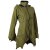 Vishes Patchwork Jacke FLeece Zipfelkapuze Hoodie olive 44
