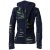 Vishes Goa Jacke Hoodie Zipfelkapuze Sweatjacke dunkelblau-hellgrün 40