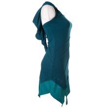 Vishes Mini Kleid Goa Neckholder Kleid zweifarbig...