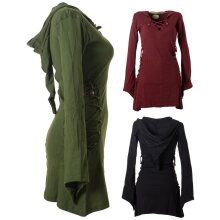 Vishes Elfenkleid mit Zipfelkapuze und Bändern zum...