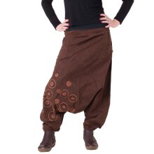 Vishes Hose Haremshose warm bestickt Goa Hose braun 40