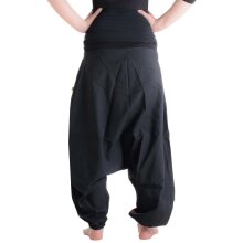 Vishes Haremshose Patchworkhose mit Druck und Stickereien...