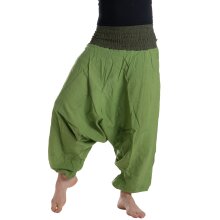 Vishes Haremshose Pluderhose mit einfarbigem Bund 36 bis...