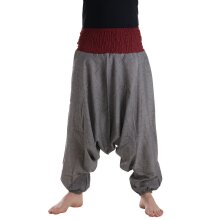 Vishes Haremshose Pluderhose mit einfarbigem Bund 36 bis...