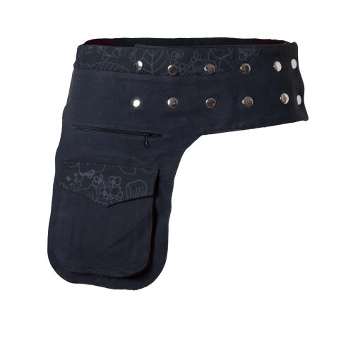 Vishes Bauchtasche Gürteltasche Goa Tasche schwarz-grau