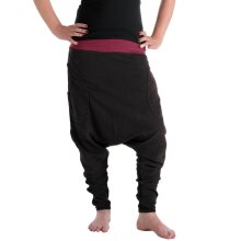 Vishes Haremshose Stiefelhose Pluderhose schwarz 38