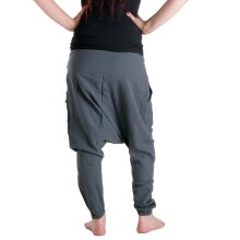 Vishes Haremshose Stiefelhose Pluderhose grau 36