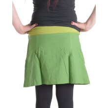 Vishes bestickter Mini Rock Hippie Boho hellgrün 36