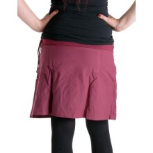 Vishes bestickter Mini Rock Hippie Boho bordeauxrot 36