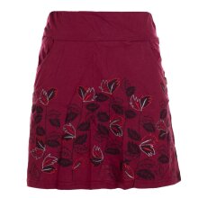 Vishes besticker Mini Rock mit Pflanzendruck dunkelrot 34