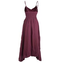 Vishes Lagenlook Kleid Träger dunkelrot 40