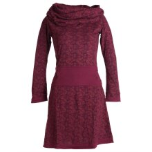 Vishes Bedrucktes Kleid aus Baumwolle mit Schalkragen...