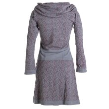 Vishes Bedrucktes Kleid aus Baumwolle mit Schalkragen...