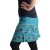 Vishes Mini Rock bestickt Goa Rock Hippie Cacheur türkis-blau 44