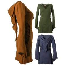 Vishes Elfenkleid mit Zipfelkapuze und Bändern zum...