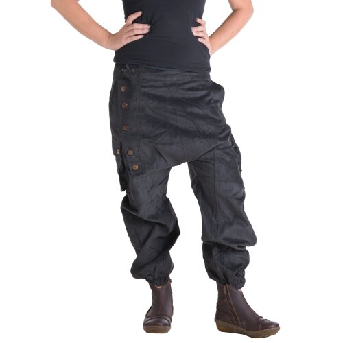 Vishes Cordhose Haremshose warm anthrazit 42
