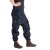 Vishes Cordhose Haremshose warm Schwarzblau 44