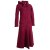 Vishes warmer Wintermantel Fleece Mantel Larp dunkelrot 42