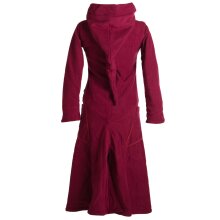 Vishes warmer Wintermantel Fleece Mantel Larp dunkelrot 44