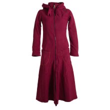 Vishes warmer Wintermantel Fleece Mantel Larp dunkelrot 46