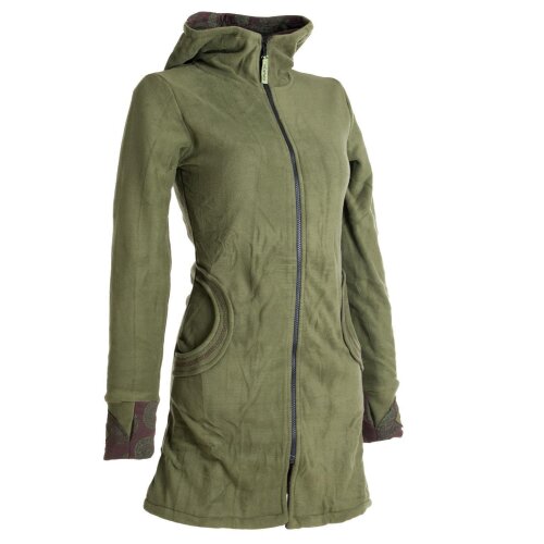 Vishes Warmer Elfen Kurzmantel mit Zipfelkapuze olivegrün 36