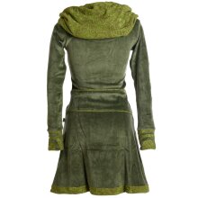 Vishes warmes Kleid Tunika Minikleid Samtshirt Hoody...