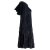 Vishes warmes Kleid Tunika Minikleid Samtshirt Hoody Longshirt schwarz 42