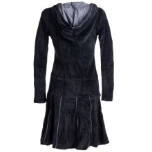 Vishes warmes Kleid Tunika Minikleid Samtshirt Hoody...