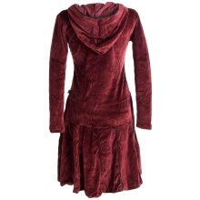 Vishes warmes Kleid Tunika Minikleid Samtshirt Hoody...