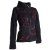 Vishes Jacke bestickt Patchwork Jacke Zipfelkapuze schwarz-dunkelrot 38