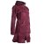 Vishes Mantel Jacke Cutwork Fleece warme Jacke dunkelrot 42