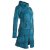 Vishes Mantel Jacke Cutwork Fleece warme Jacke türkis 38