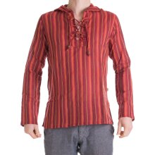 Vishes - Herren Kurta Langarm Baumwollhemd Fischerhemd...