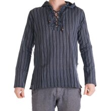 Vishes - Herren Kurta Langarm Baumwollhemd Fischerhemd...