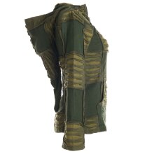 Vishes Goa Jacke Hoodie Zipfelkapuze Sweatjacke olive 36