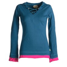 Vishes Zipfelshirt Zipfelkapuze Elfen Larp türkis 46/48